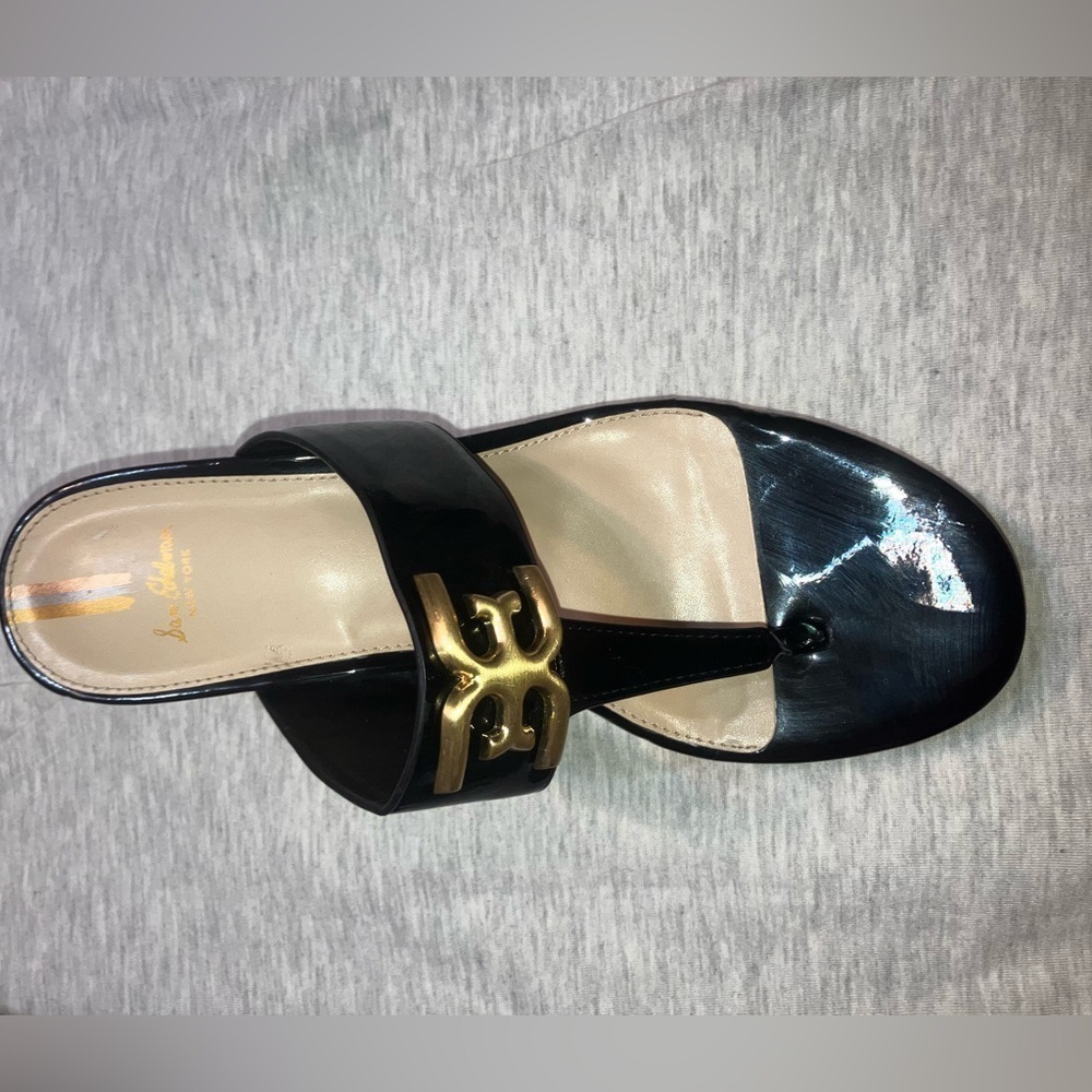 🔥NEW🔥 Sam Edelman W9.5 YARDLIE EMBLEM PLATFORM WEDGE SANDALS NWOB - Picture 6 of 13